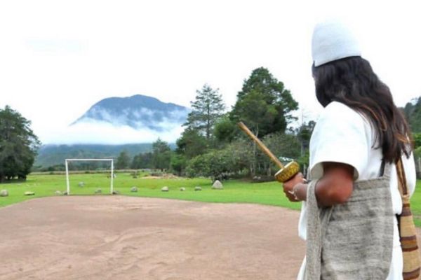Nabuskímake es el principal asentamiento indígena de la etnia Arhuaca en la Sierra Nevada de Santa Marta. Foto: Consejería de DDHH